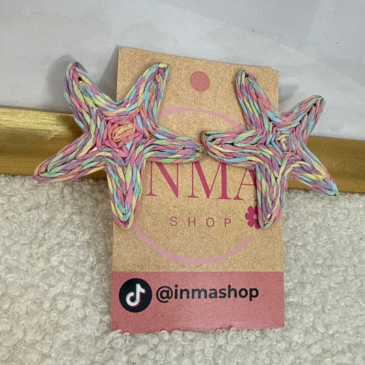 Boucles Estrella – Éclat nacré & touche estivale