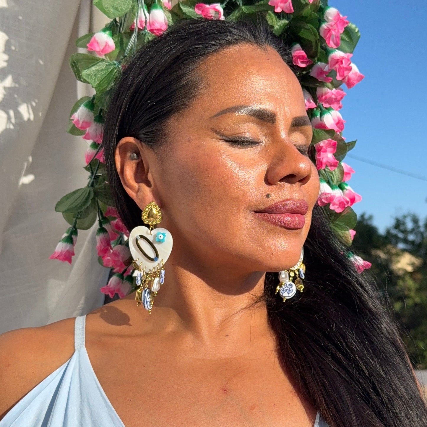 Boucles Santorini – Élégantes et Lumineuses