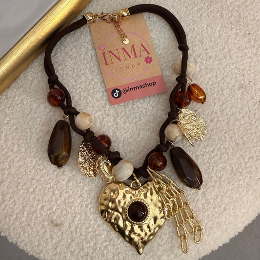 Collier Corazon – Caractère doré & esprit bohème