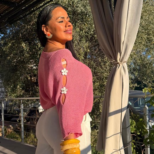 Blouse Épaule Fleurie – Rosalia