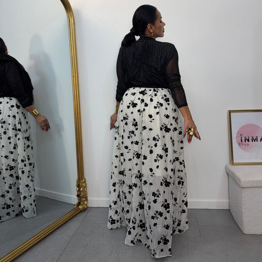 Jupe Camelia — Florale Élégante