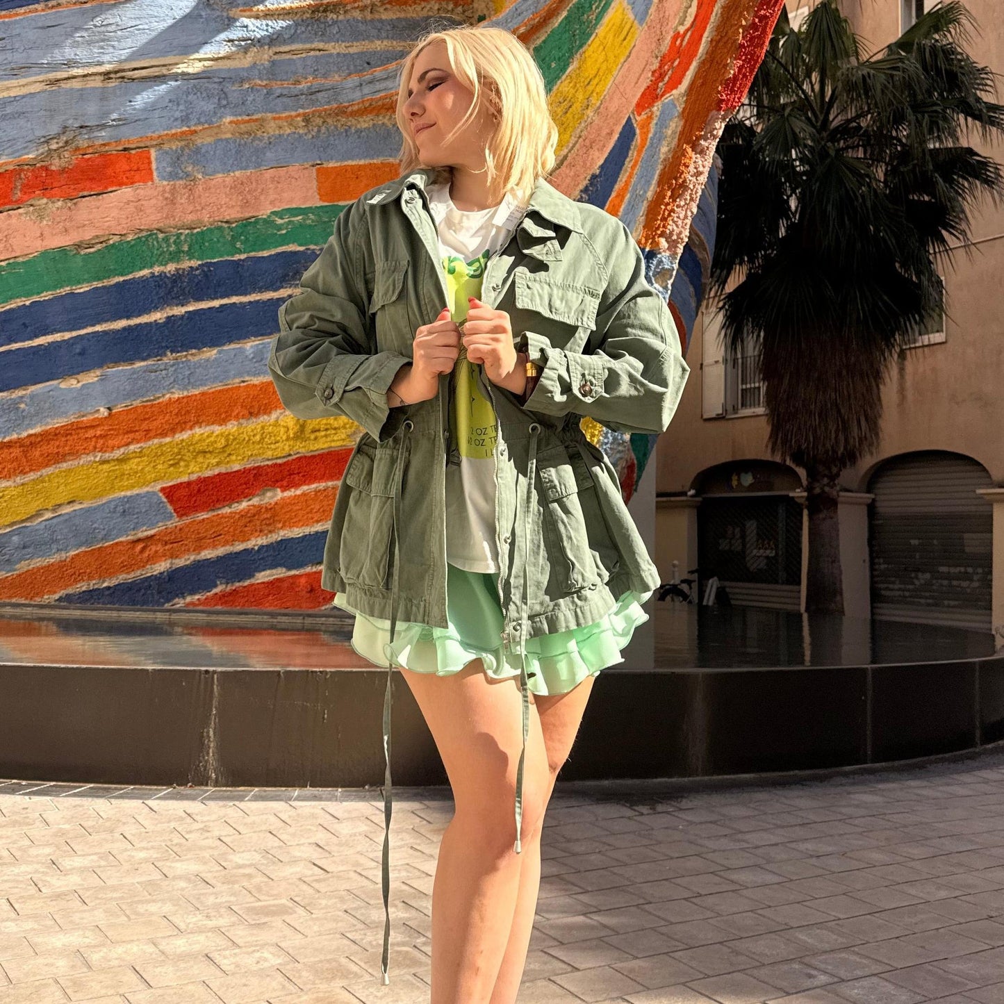 Veste Saharienne Ceinturée – Khaki Breeze