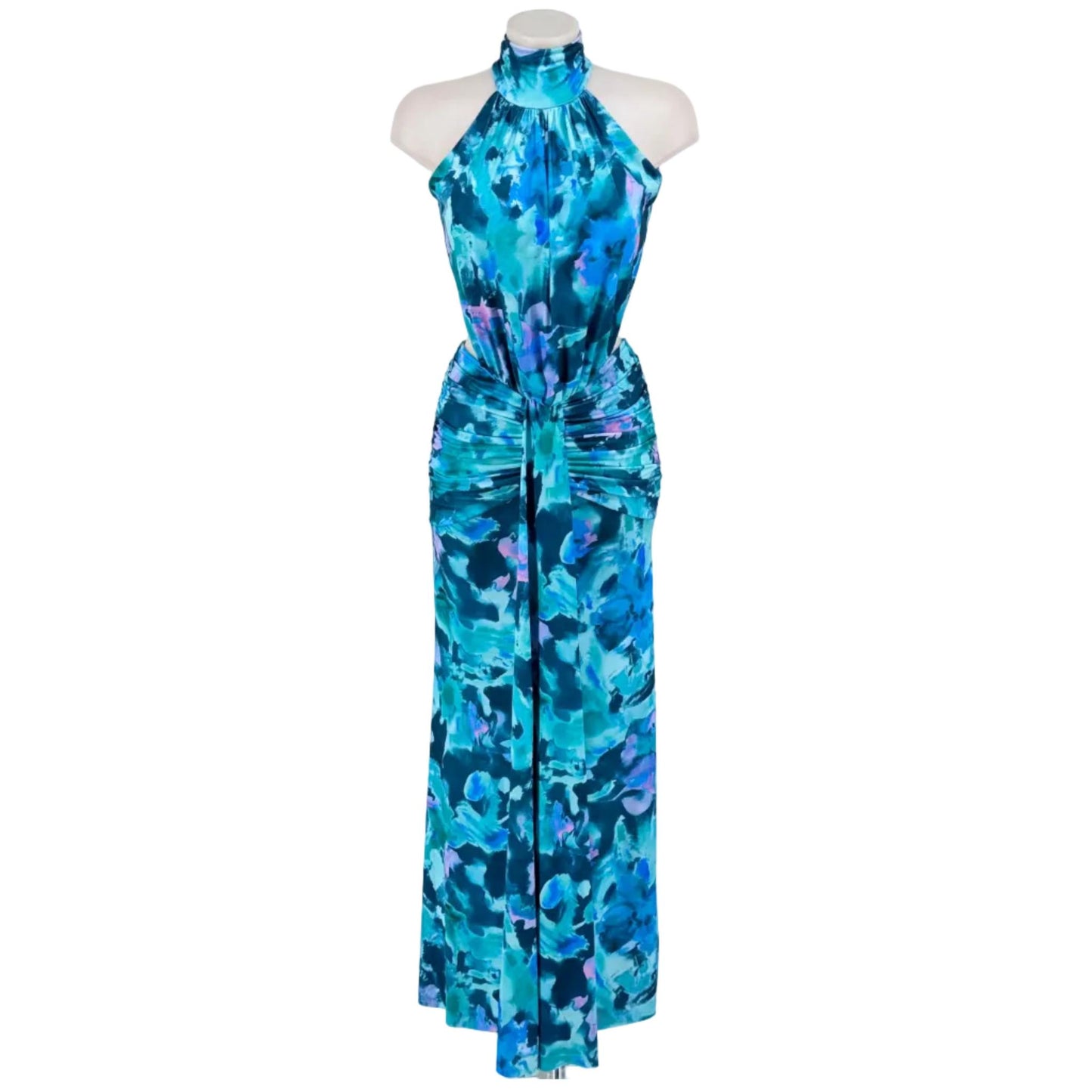 Robe Selena- Couleurs Chaudes et Drapé Élégant