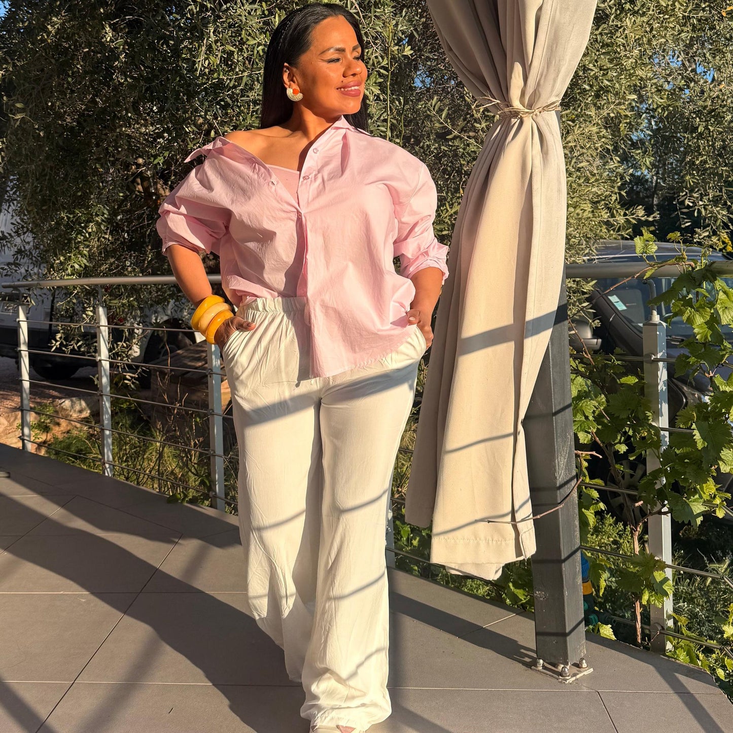 Pantalon Fluide Taille Haute – Solena