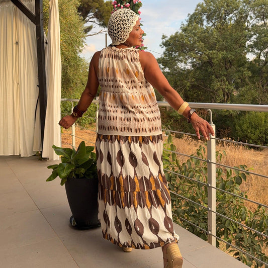 Robe Nomade - Imprimé Bohème et Légèreté Naturelle