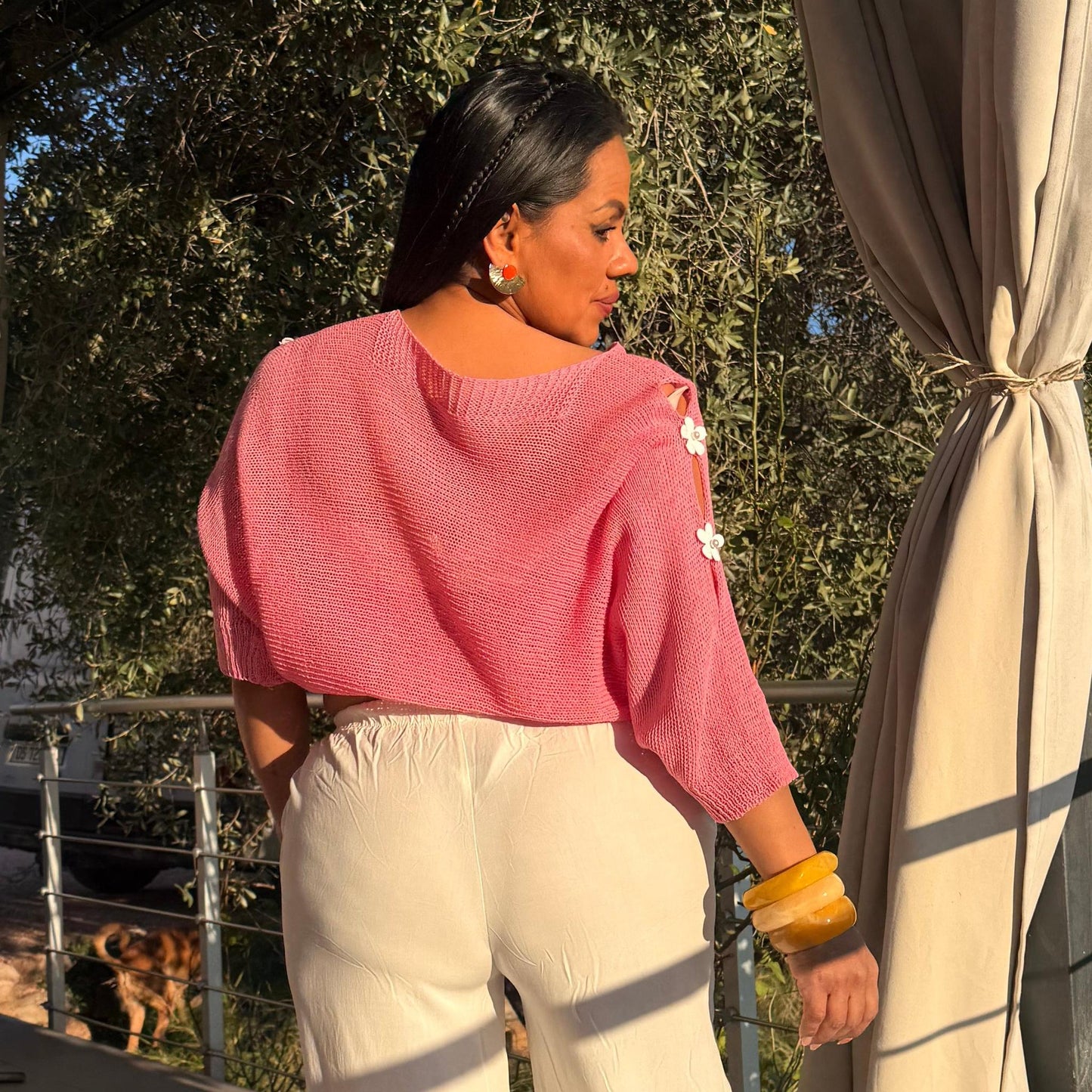 Blouse Épaule Fleurie – Rosalia