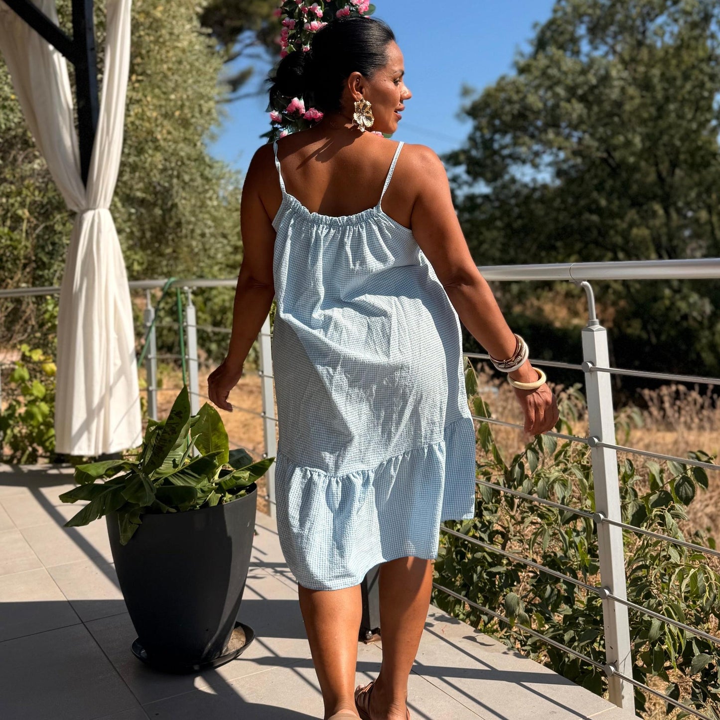 Robe tunique Vichy - Fraîcheur et Charme Intemporel