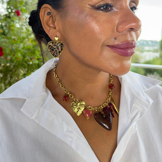 Collier Corazón Dorado – Charme & Passion