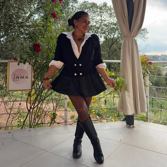 Gilet Noelia – maille chic et boutons nacrés