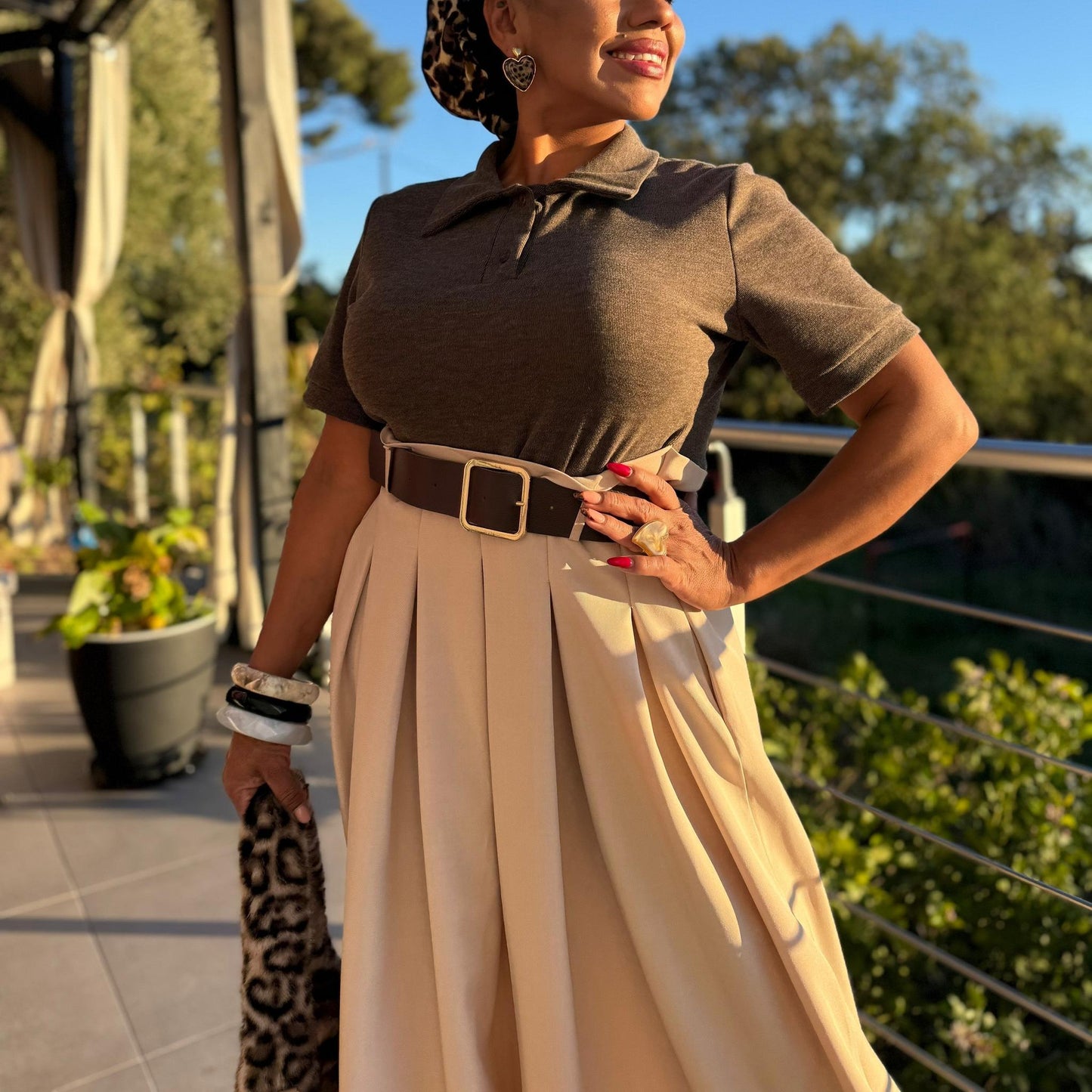 Robe Alora — Élégance ceinturée esprit polo