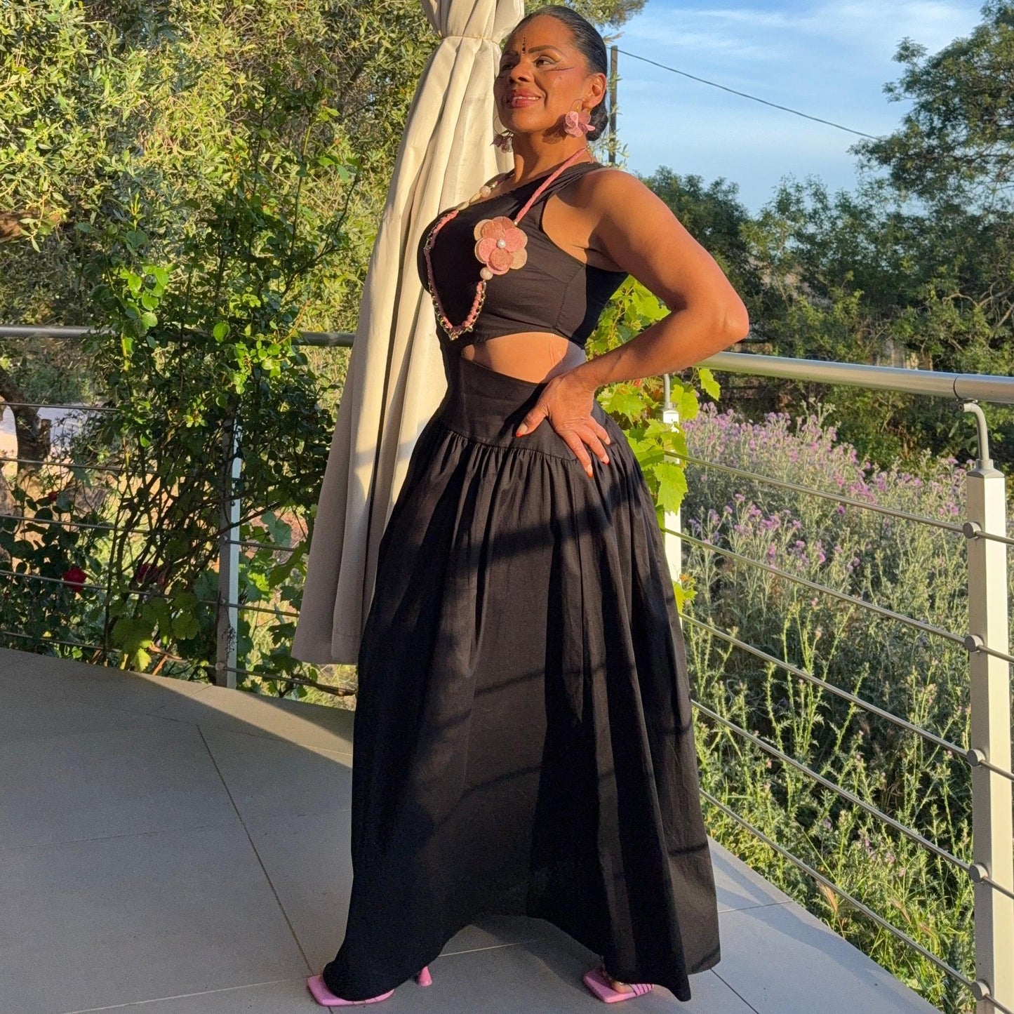 Robe Asymétrique Coton – Soléna