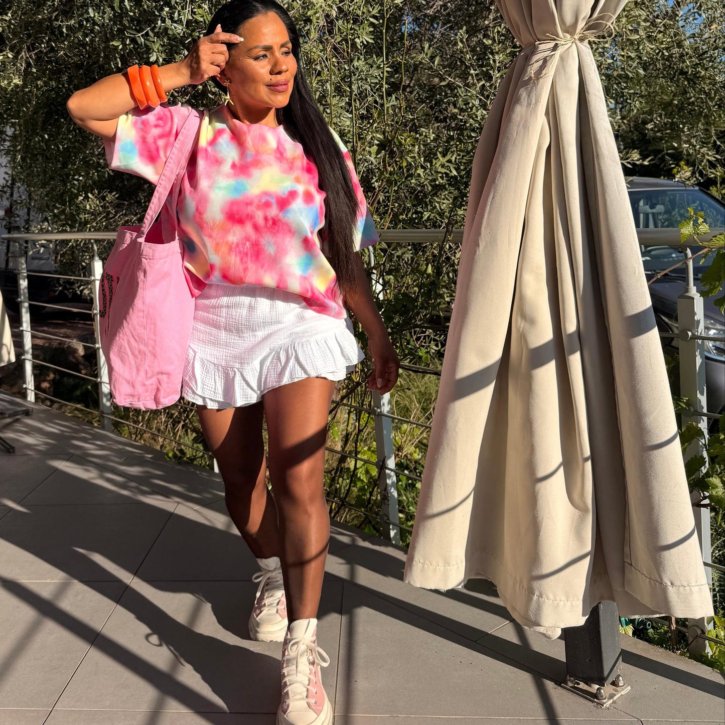 T-shirt Lolita - Tie'n Dye Multicolore