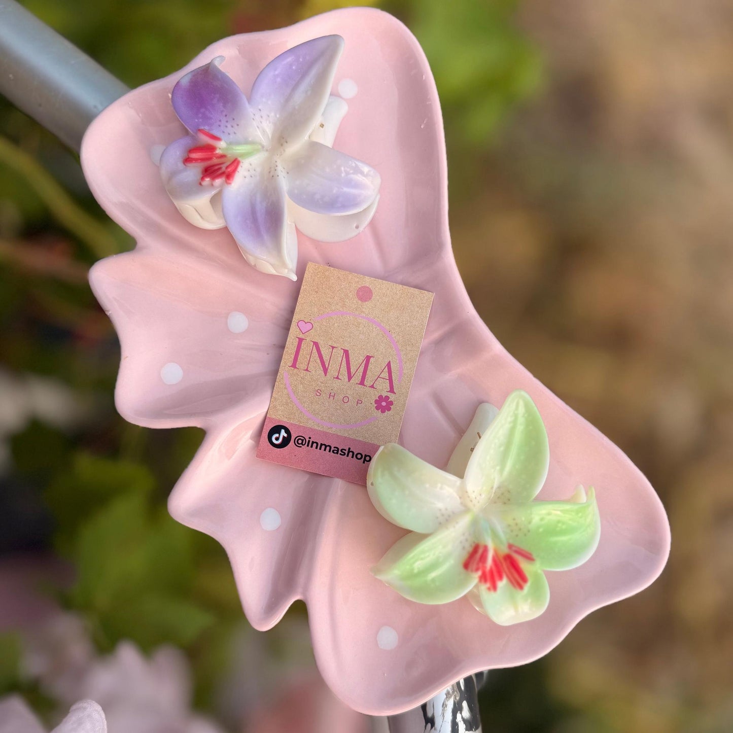 Pince à cheveux Orchidée – Exotique et Raffinée (lot de 2)