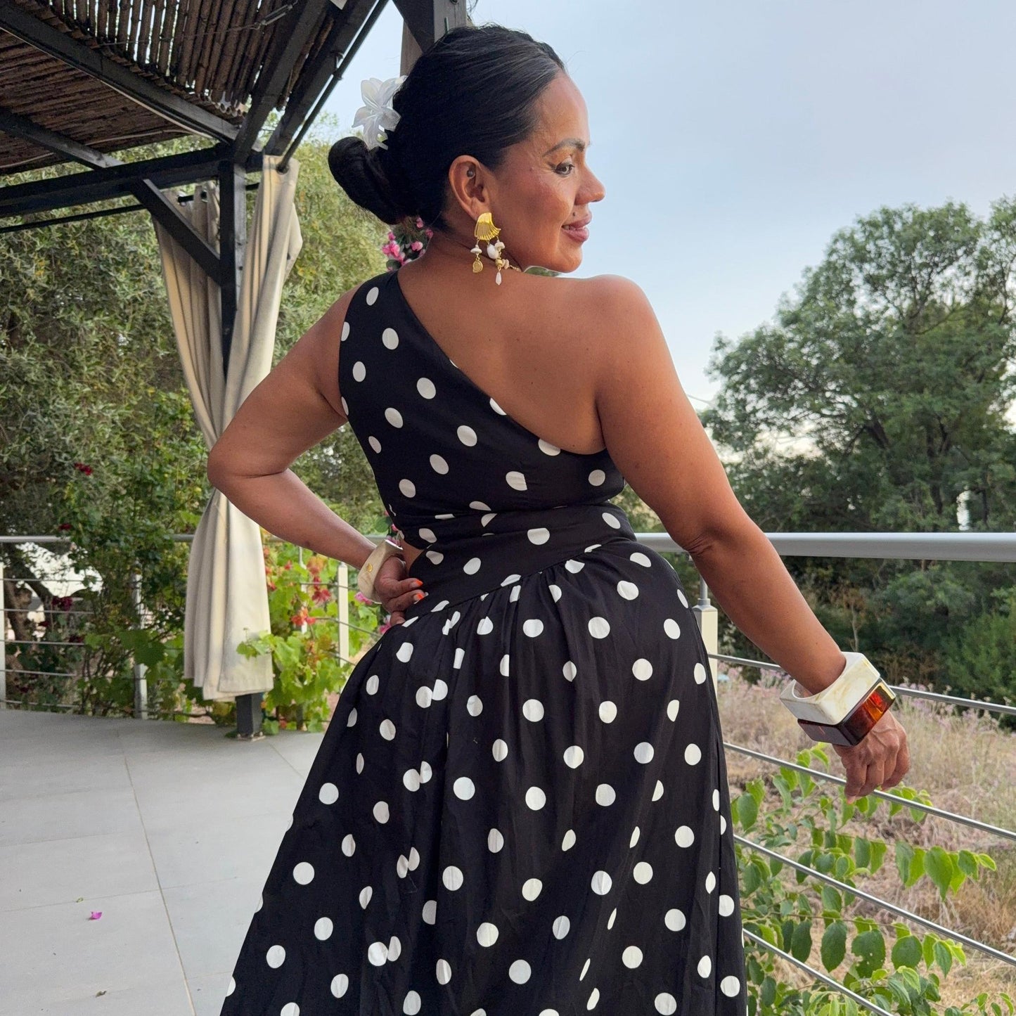 Robe Asymétrique Coton – Soléna