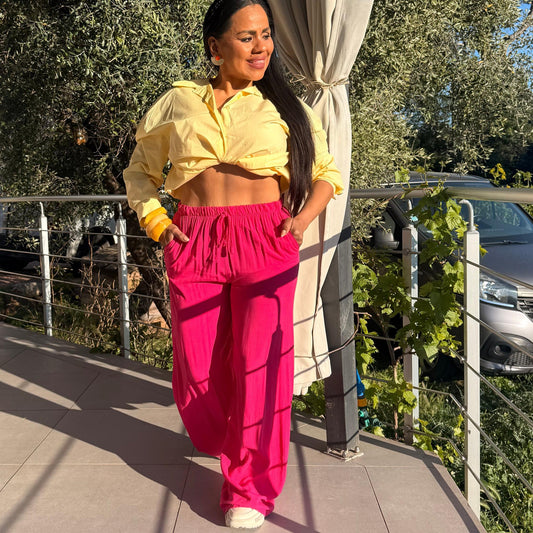 Pantalon Fluide Taille Haute – Solena
