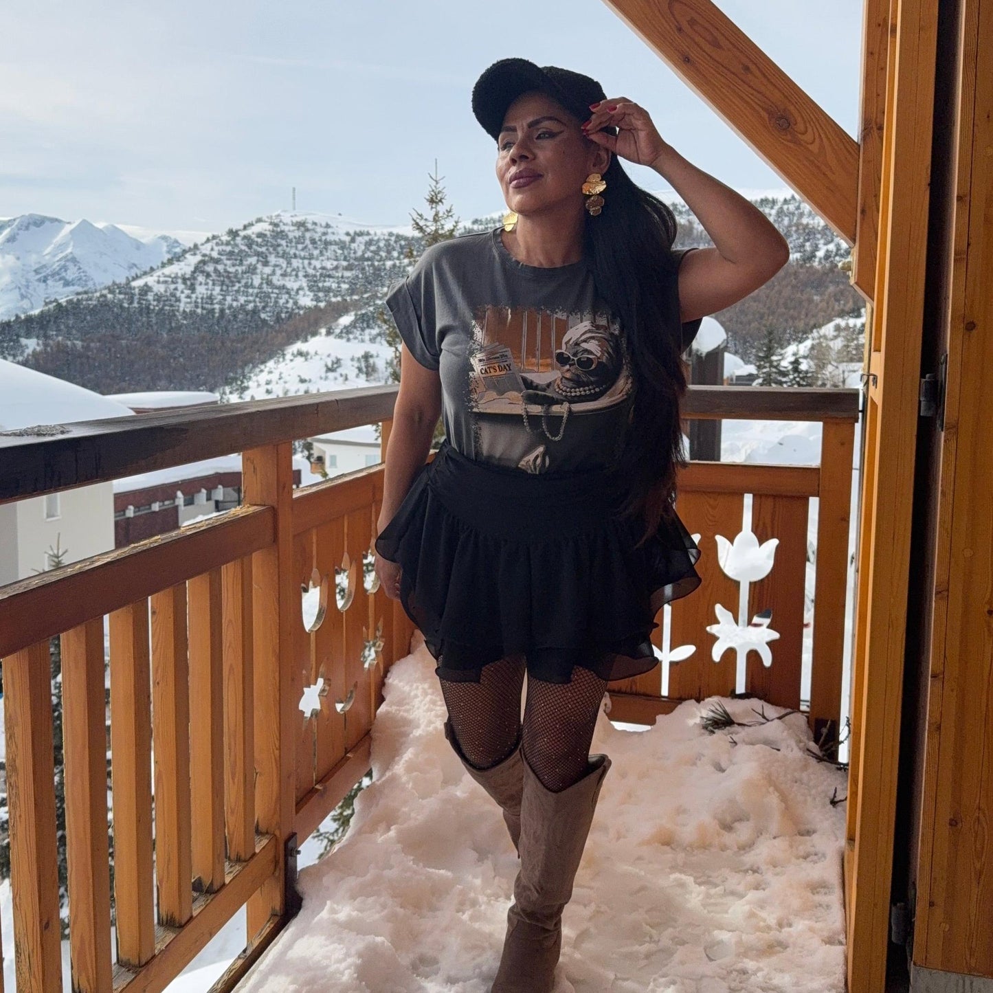 Tee-shirt Lady Attitude - Coton