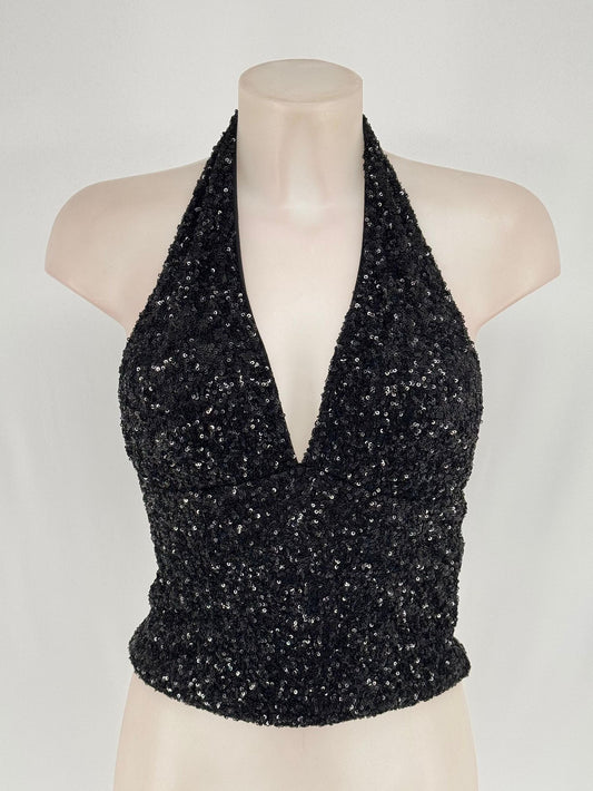 Top Halter Diamond – Éclat, glamour & silhouette dessinée