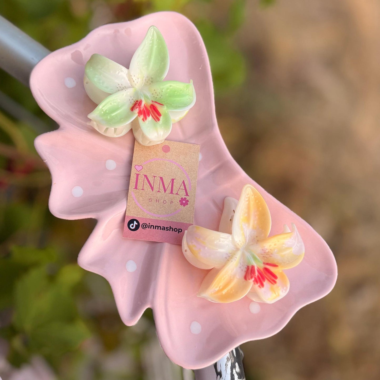 Pince à cheveux Orchidée – Exotique et Raffinée (lot de 2)