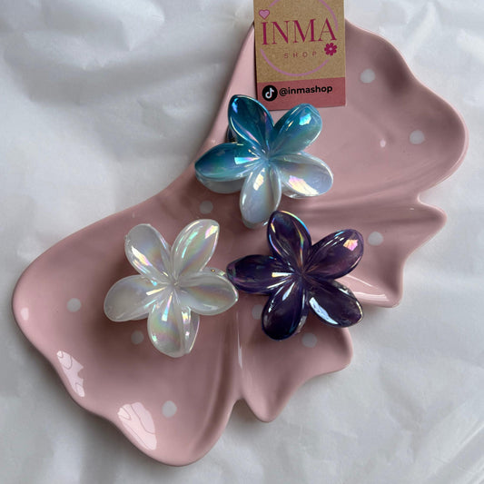 Lot de 3 Pinces à Cheveux Fleur – Colorées et Élégantes