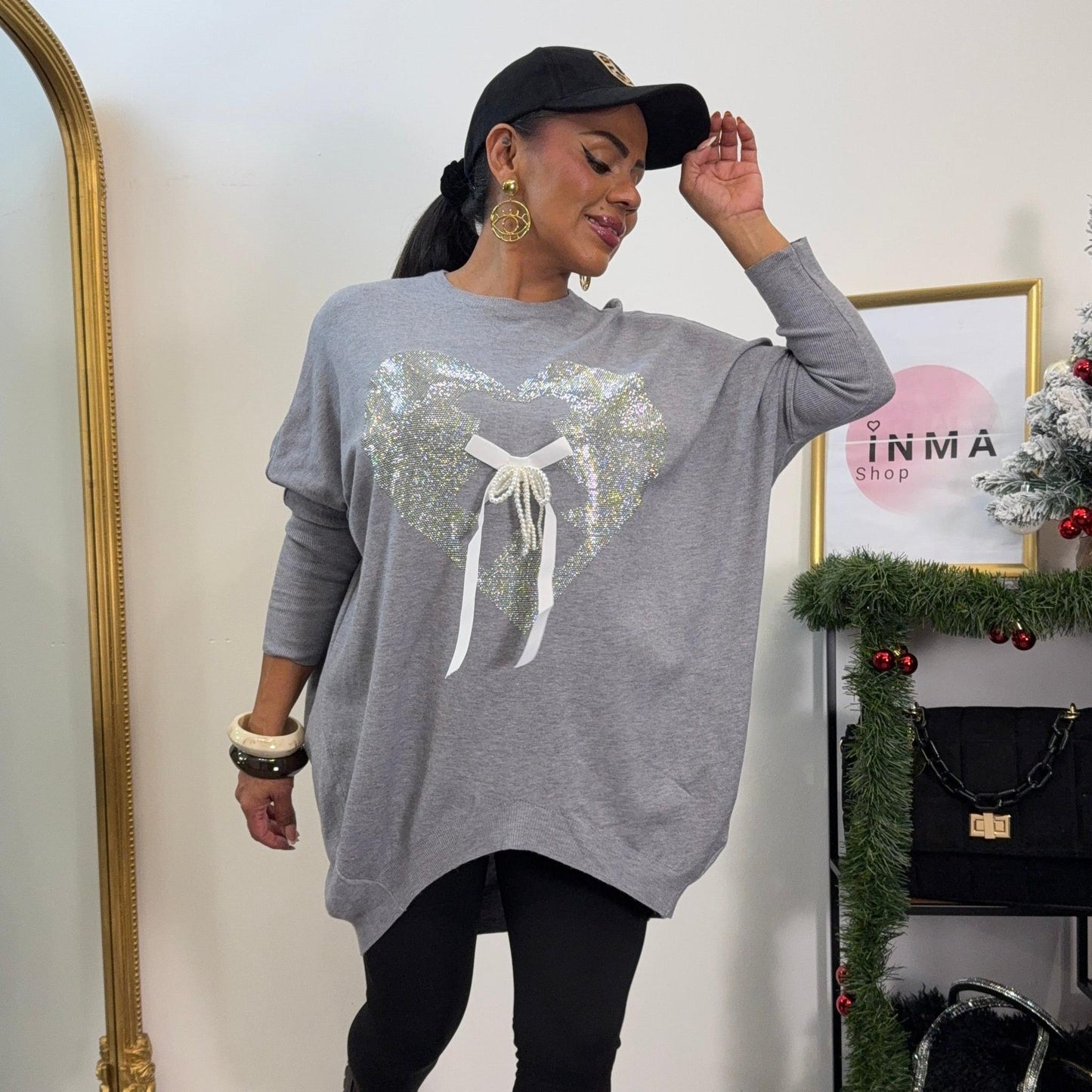 Pull Maxi Amora — Brillance Cœur