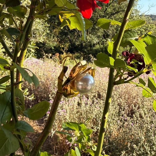 Bague Fleur et Perle – Élégance Florale