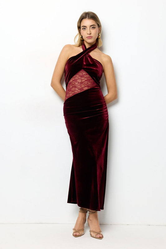 Robe Velvet Cut-Out