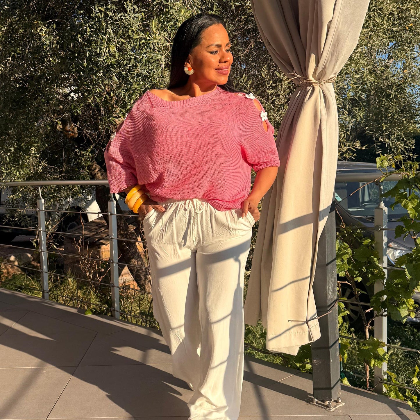 Blouse Épaule Fleurie – Rosalia