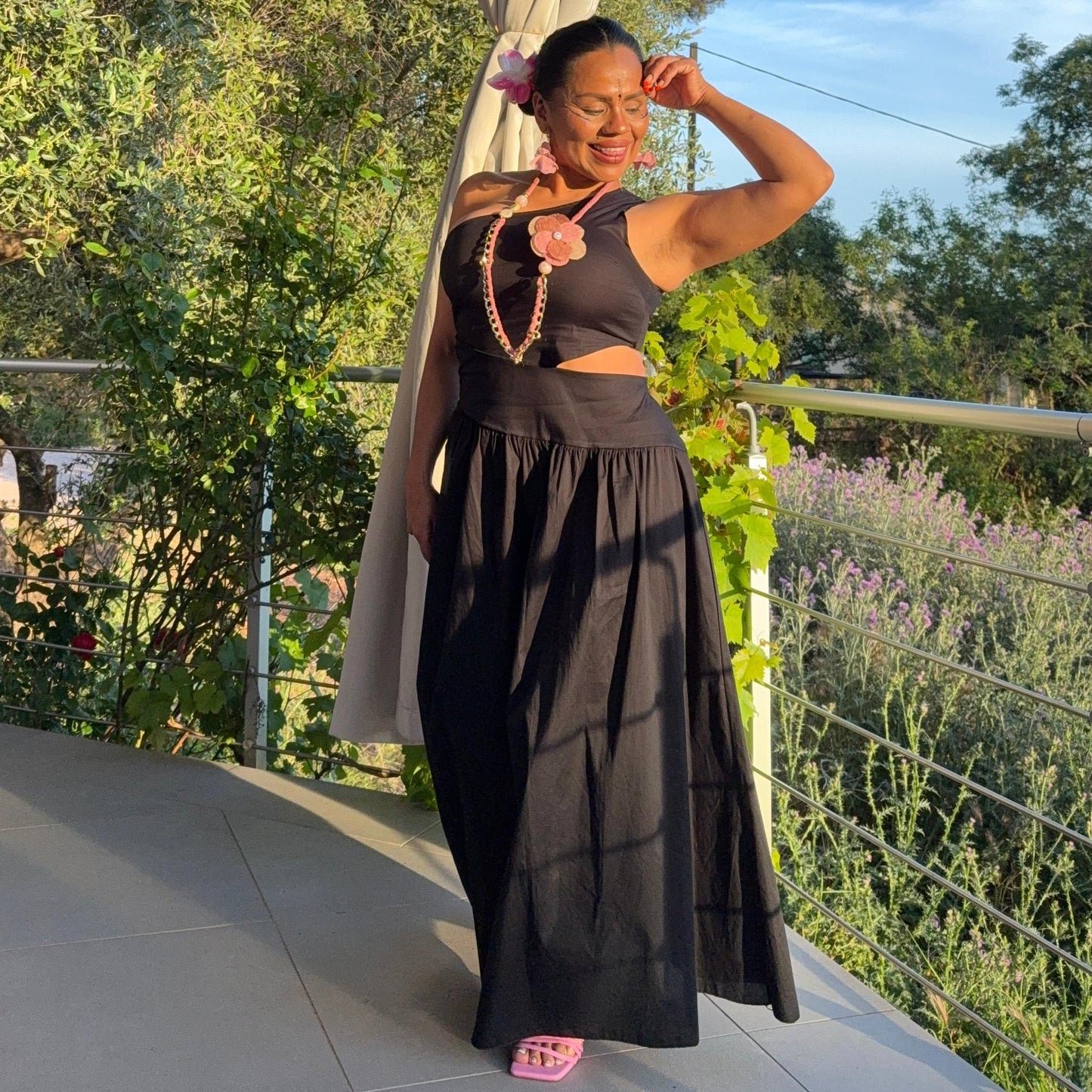 Robe Asymétrique Coton – Soléna
