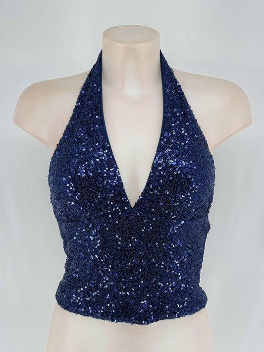 Top Halter Diamond – Éclat, glamour & silhouette dessinée