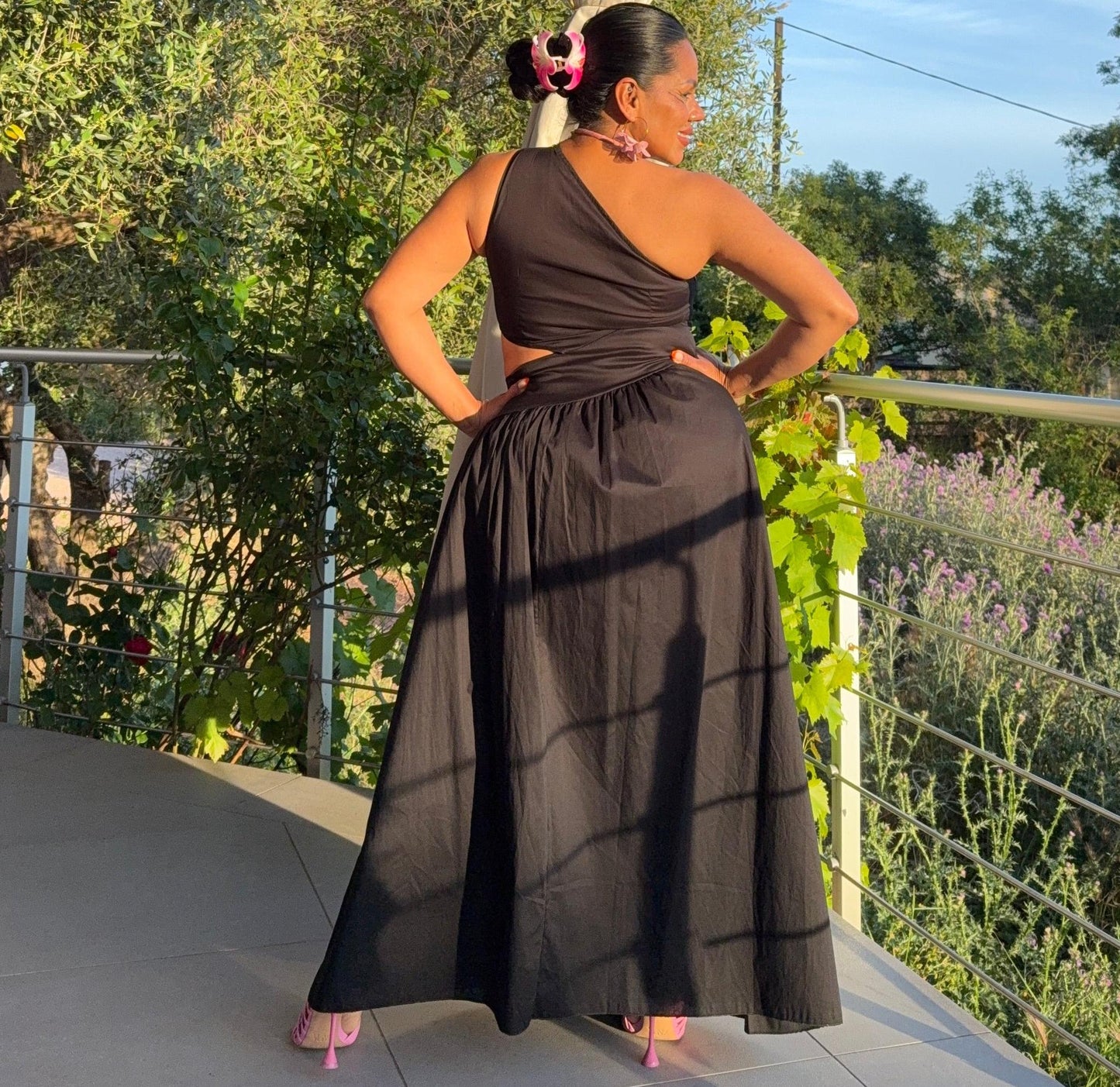 Robe Asymétrique Coton – Soléna