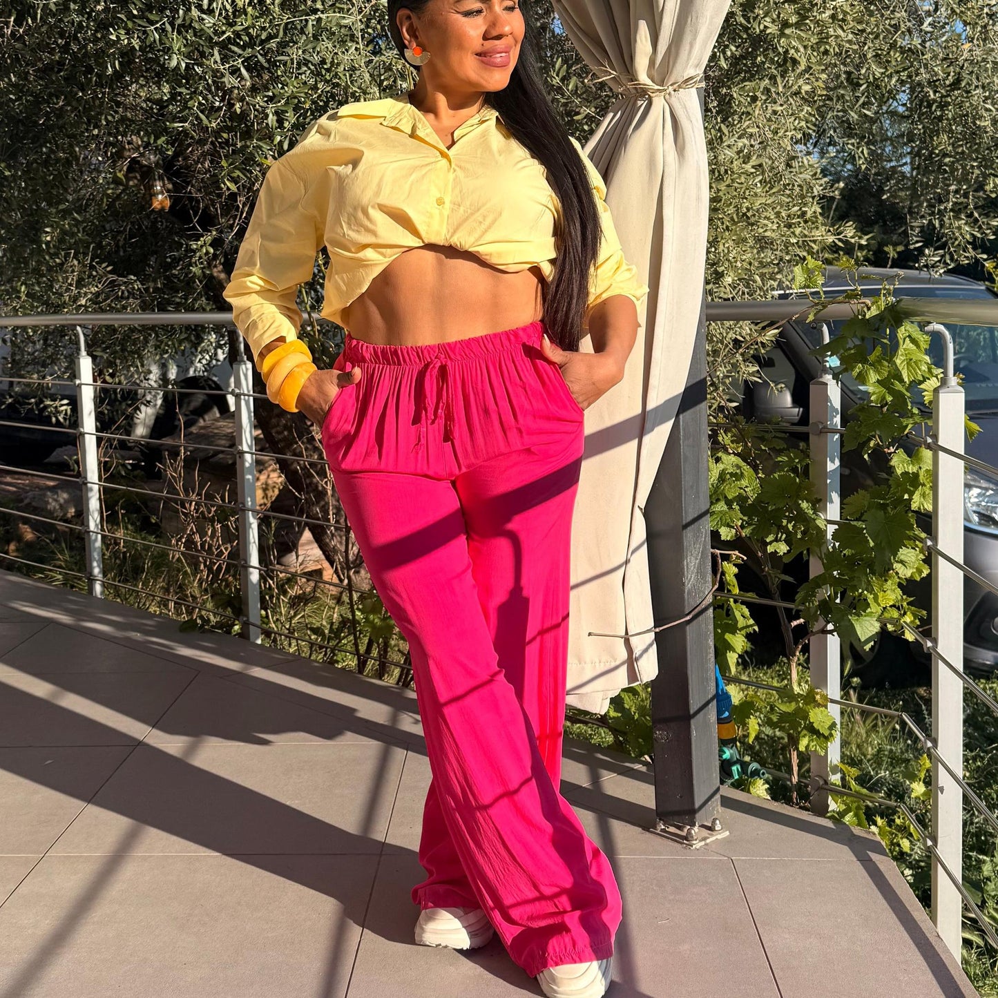Pantalon Fluide Taille Haute – Solena