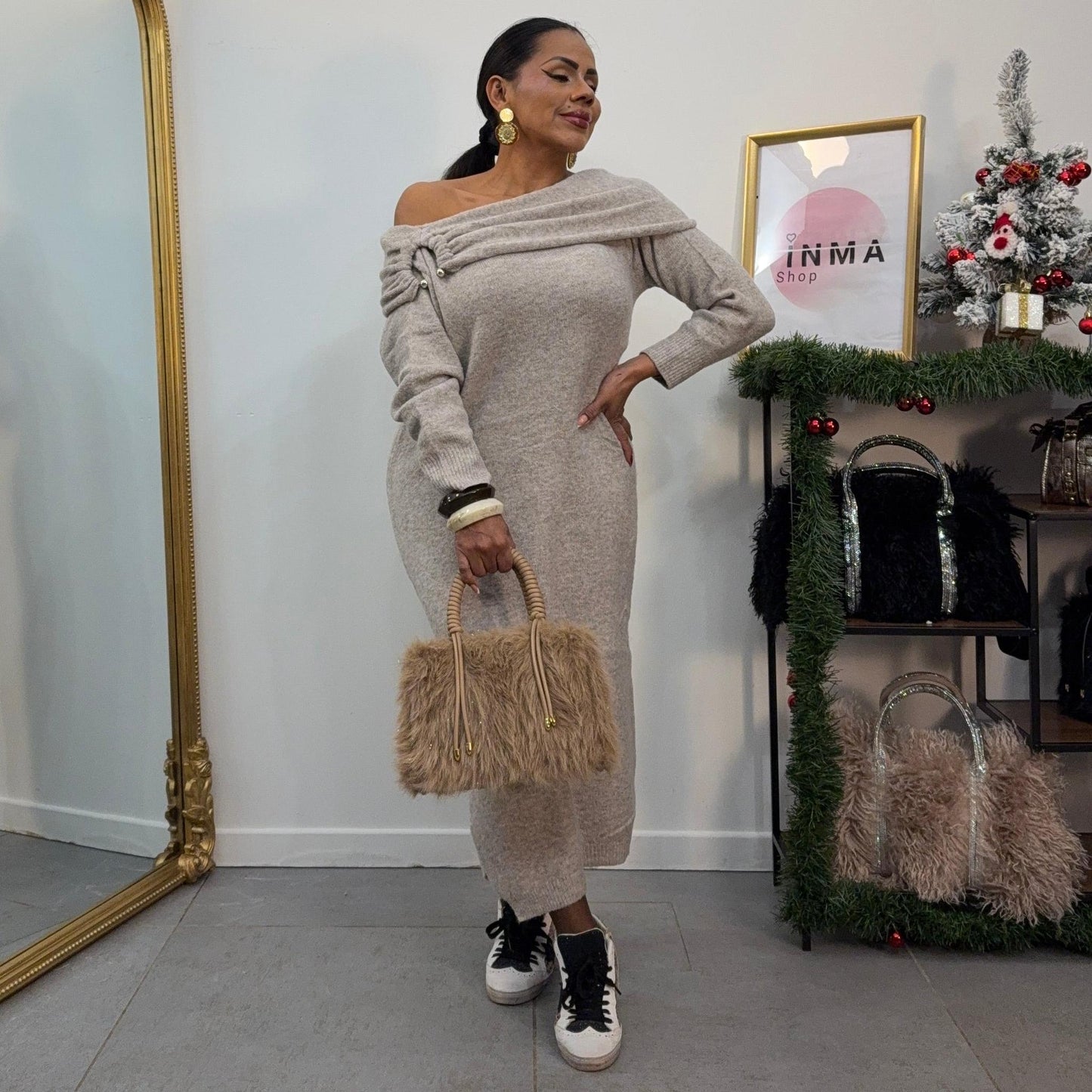 Robe Pull Marine - Douceur Chic