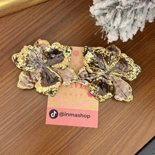 Boucles d’Oreilles Flora — Élégance Sculptée