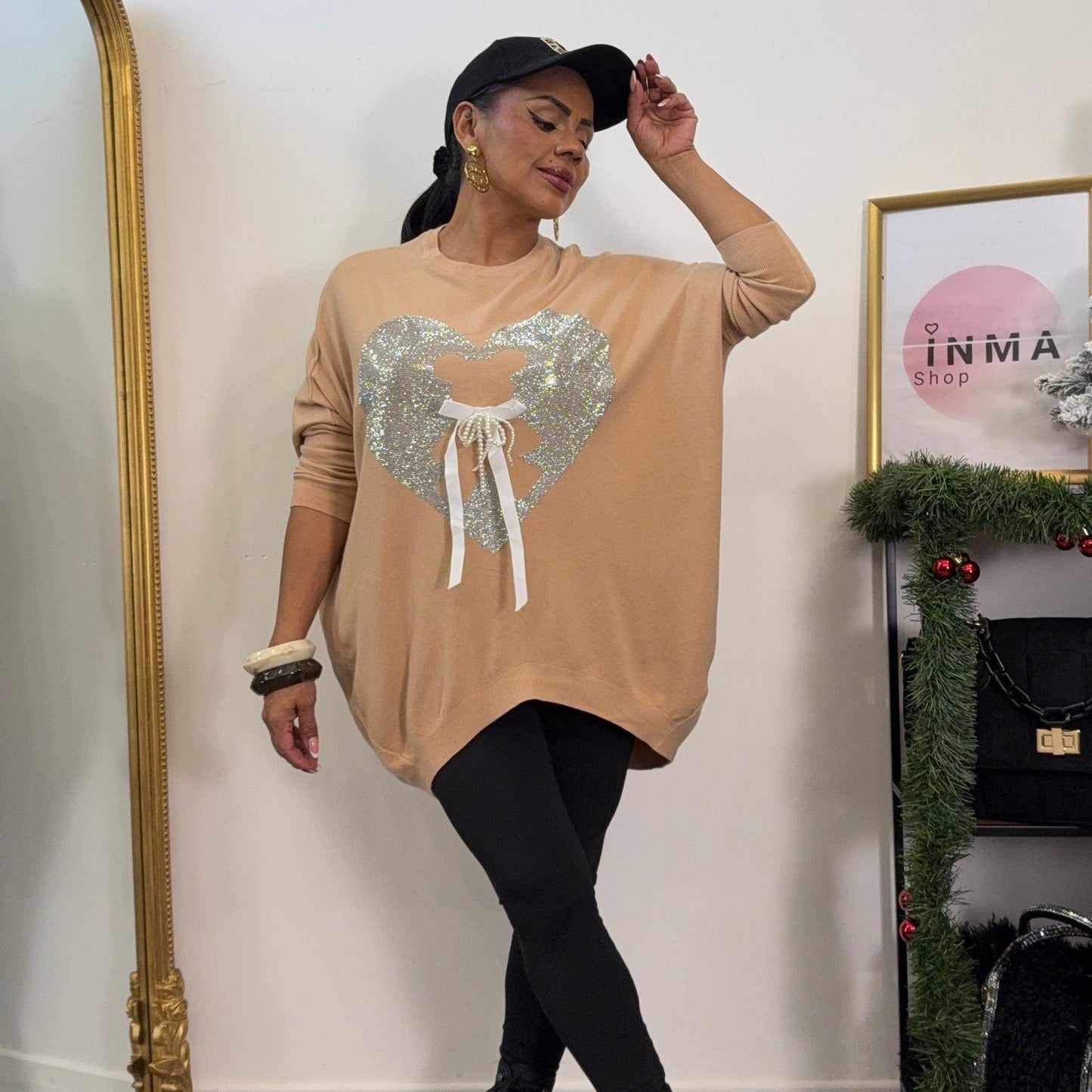 Pull Maxi Amora — Brillance Cœur