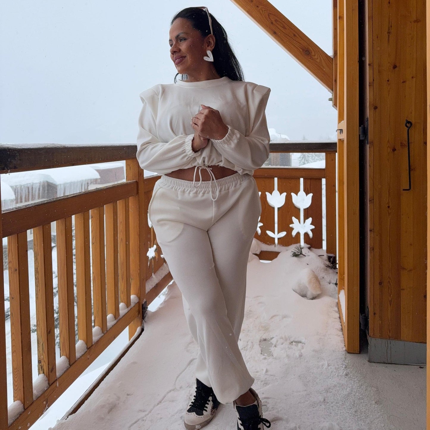 Ensemble Neige Élégance - chic et confortable