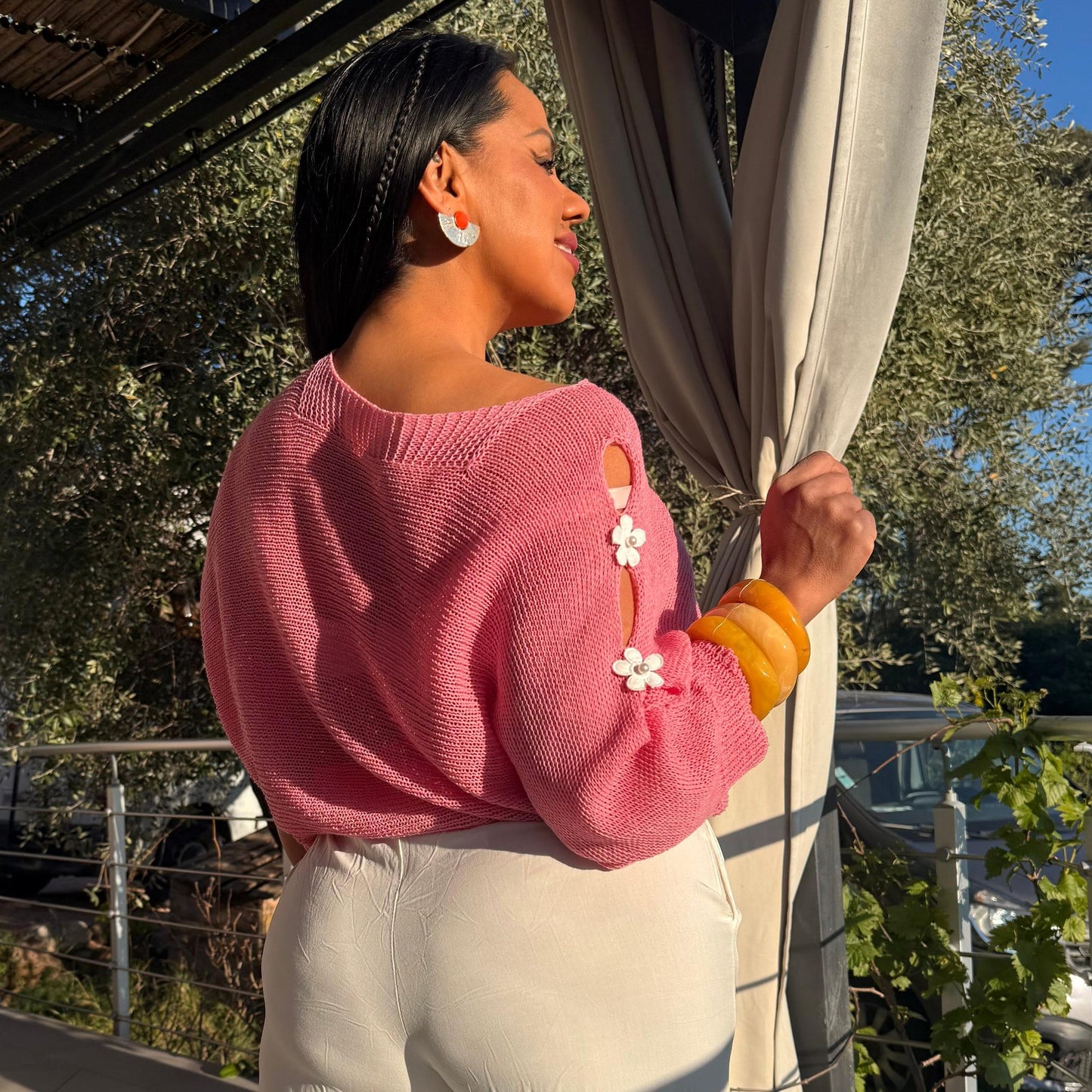 Blouse Épaule Fleurie – Rosalia