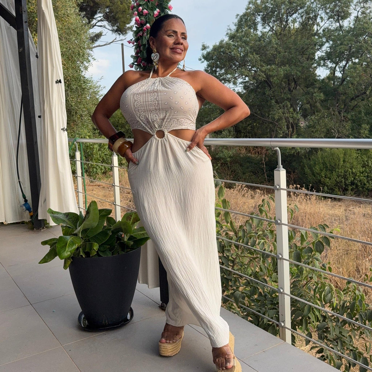 Robe Top Bandana - Allure Bohème et Fluidité Féminine