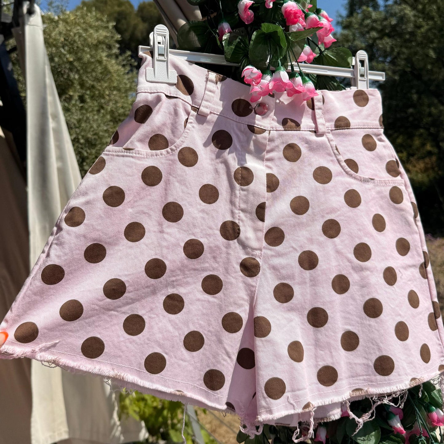 Short Pois Julia – Rétro et Élégant