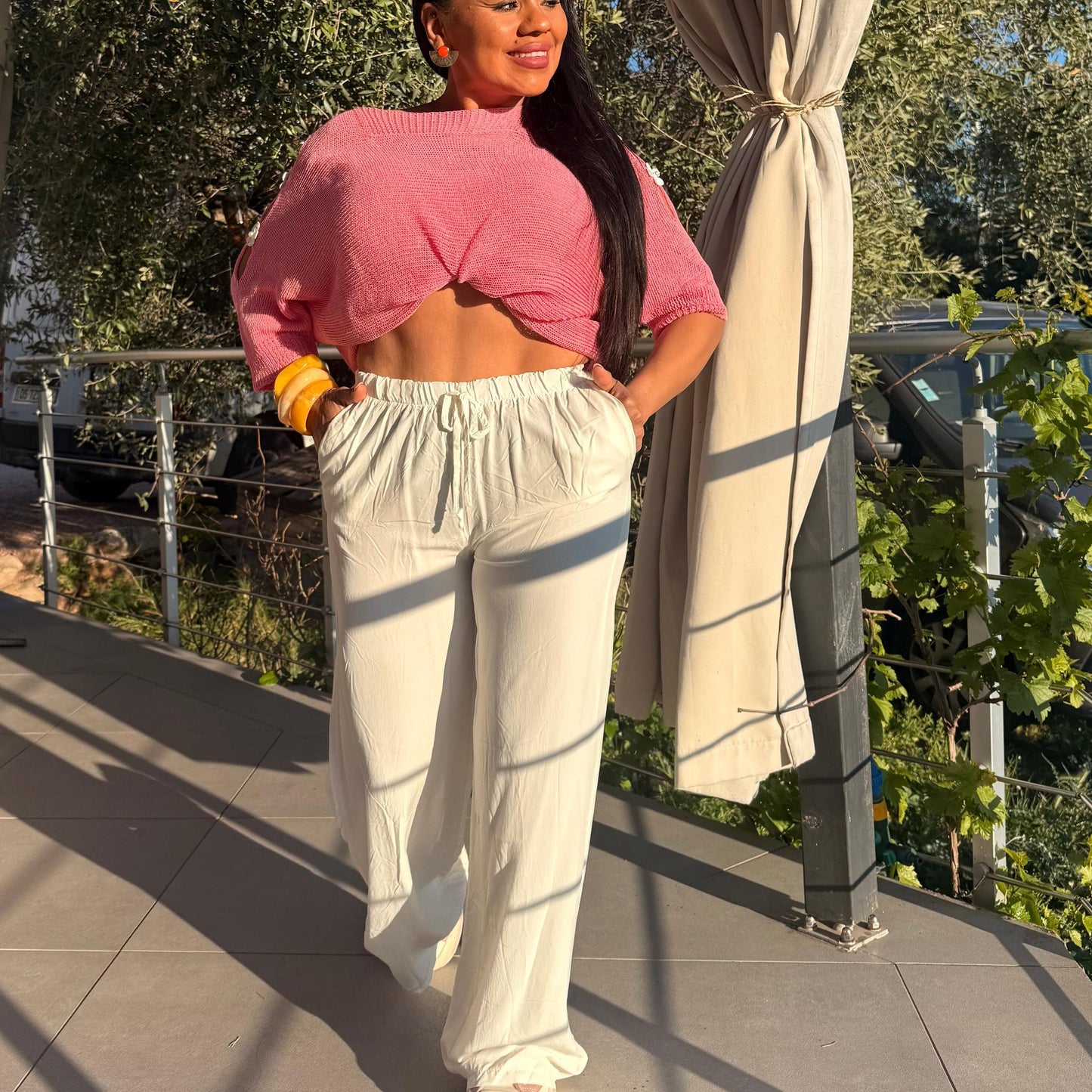 Pantalon Fluide Taille Haute – Solena