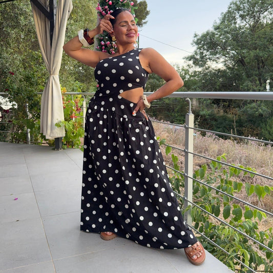 Robe Asymétrique Coton – Soléna
