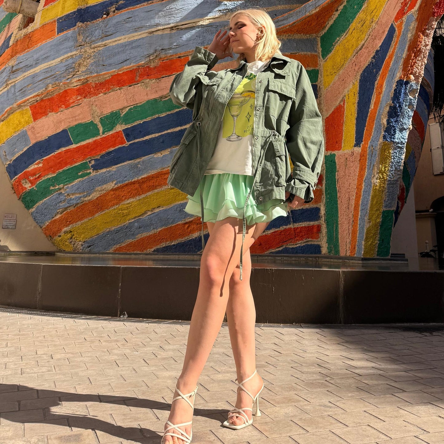 Veste Saharienne Ceinturée – Khaki Breeze