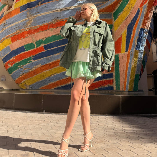 Veste Saharienne Ceinturée – Khaki Breeze