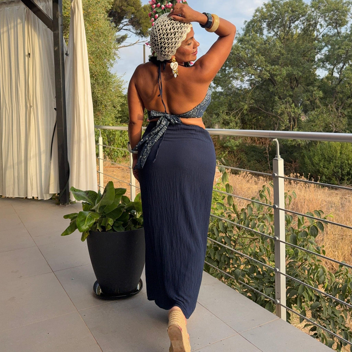 Robe Top Bandana - Allure Bohème et Fluidité Féminine