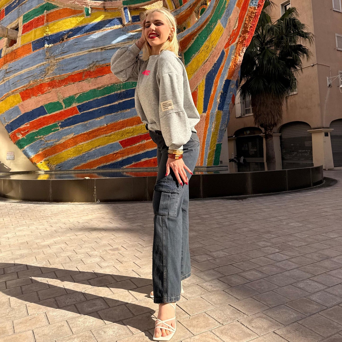 Sweat Iconic Gris – Urban Glow