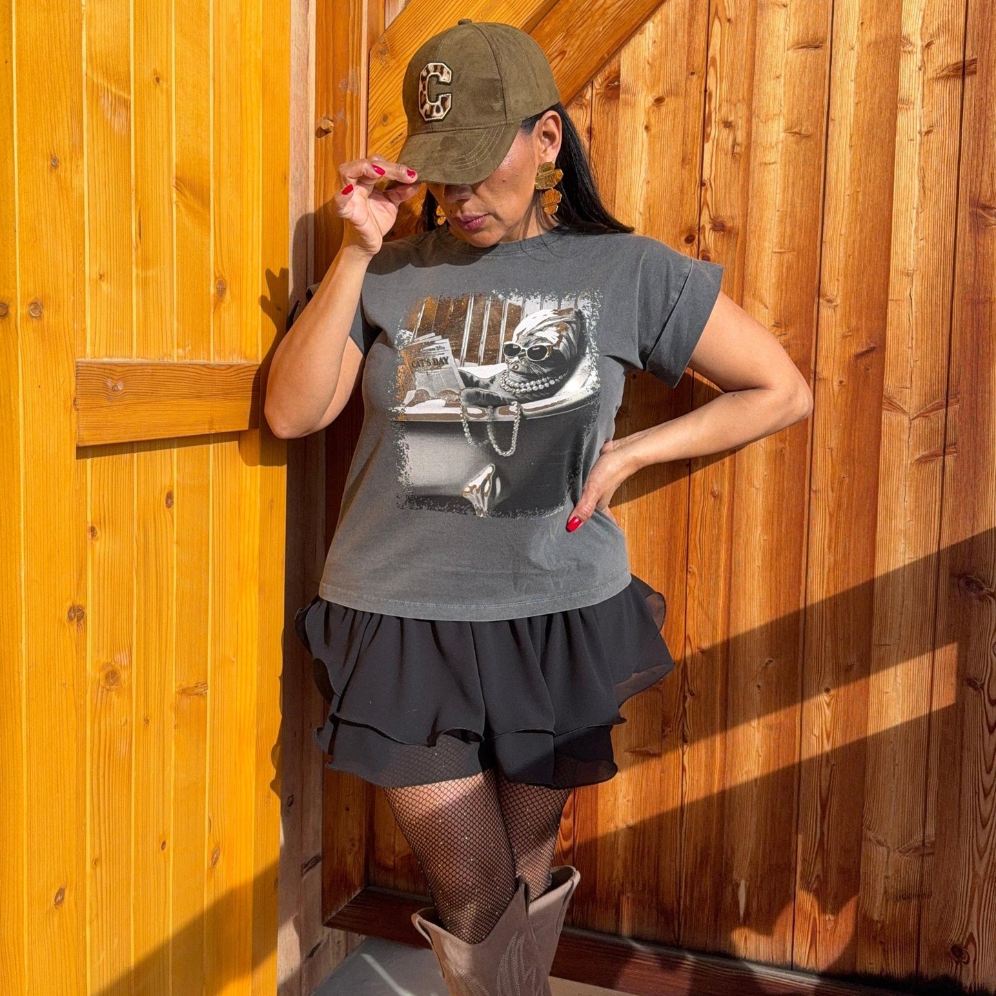 Tee-shirt Lady Attitude - Coton