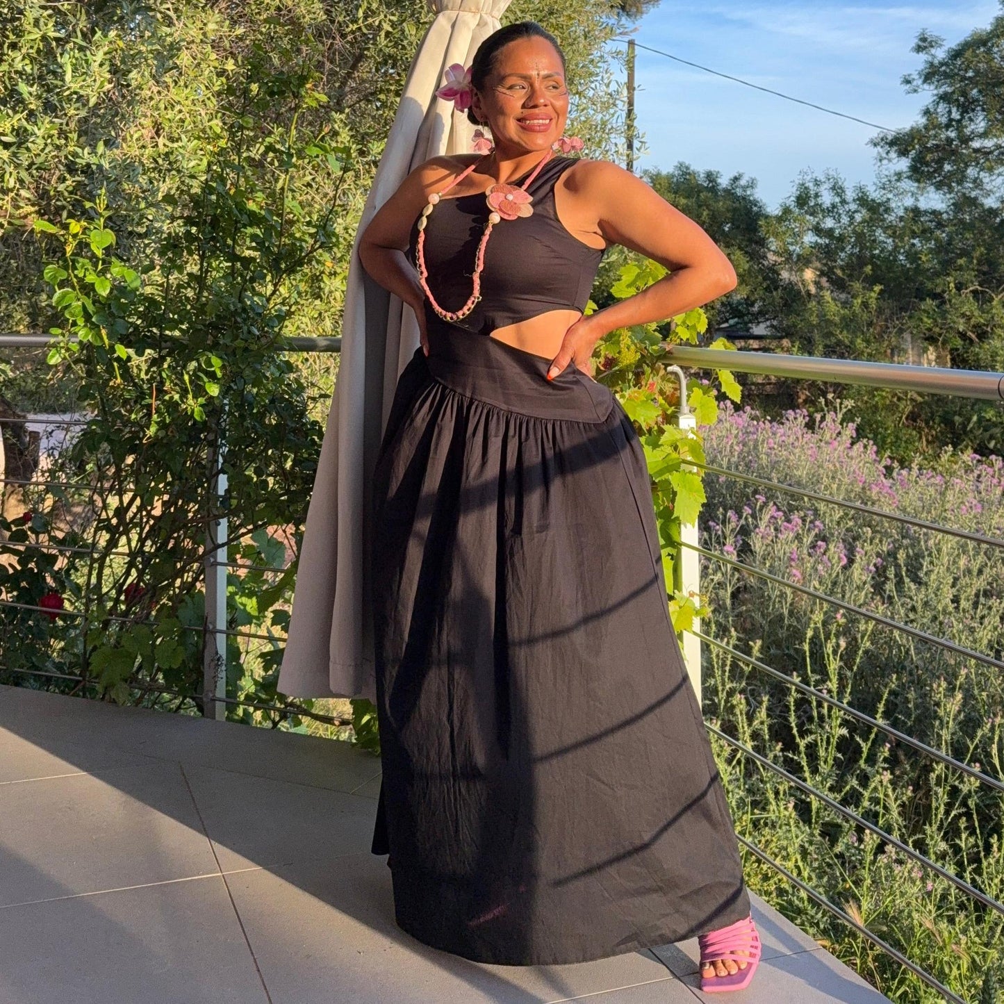 Robe Asymétrique Coton – Soléna