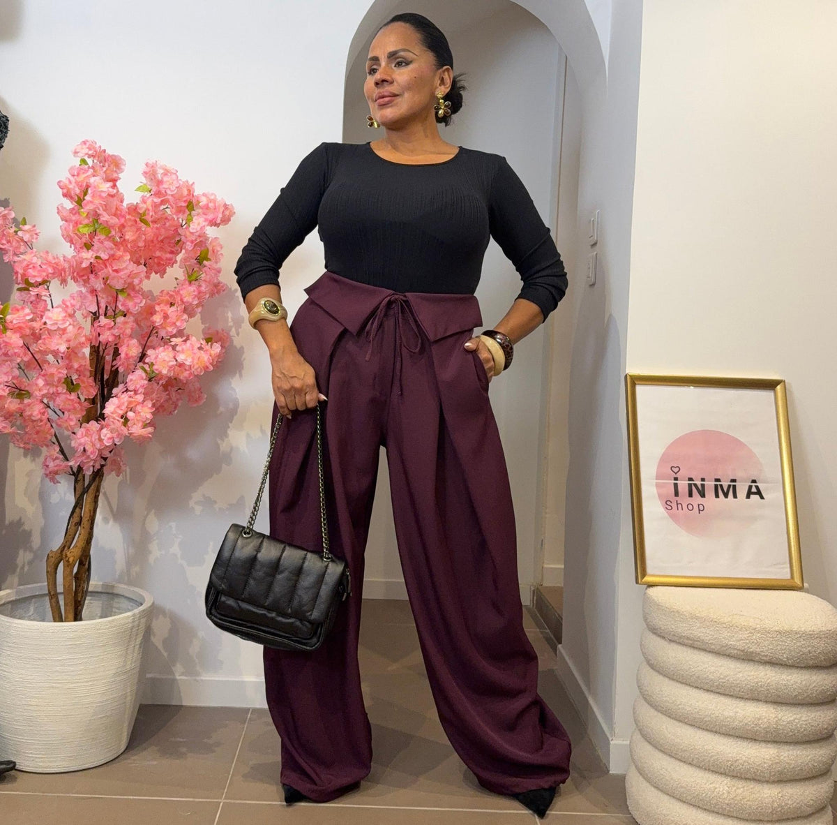 Pantalon Naya - Coupe Ample et Allure Décontractée