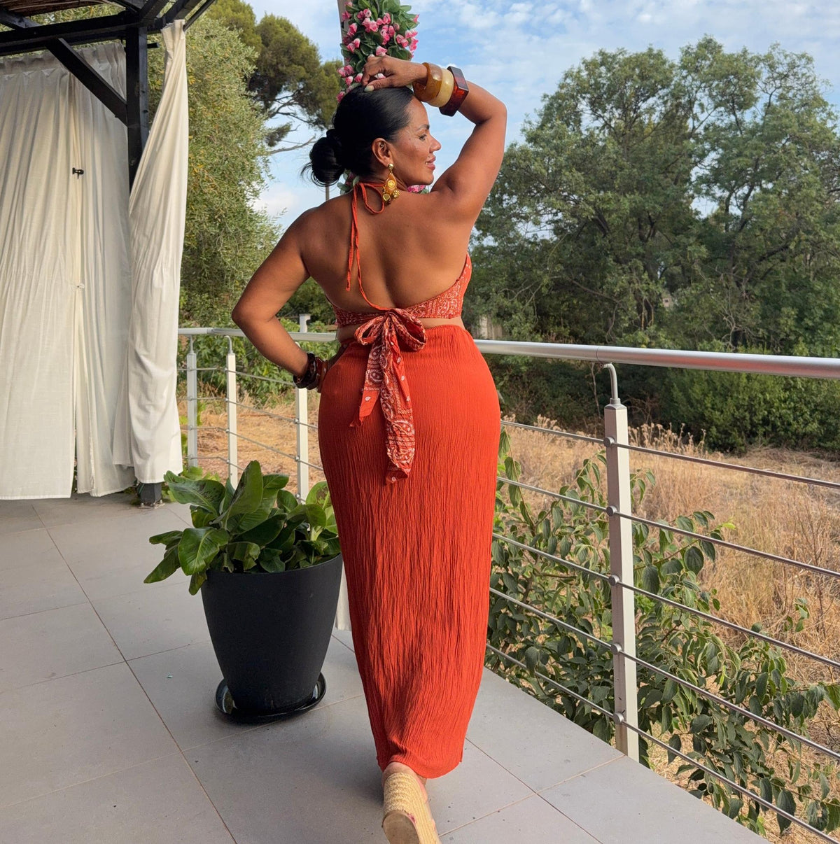 Robe Top Bandana - Allure Bohème et Fluidité Féminine