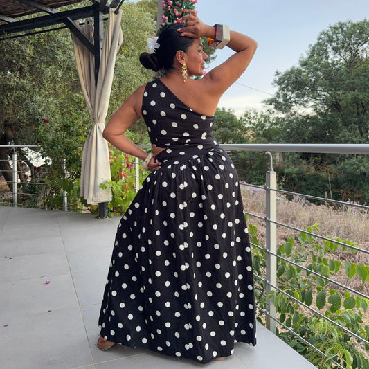 Robe Asymétrique Coton – Soléna