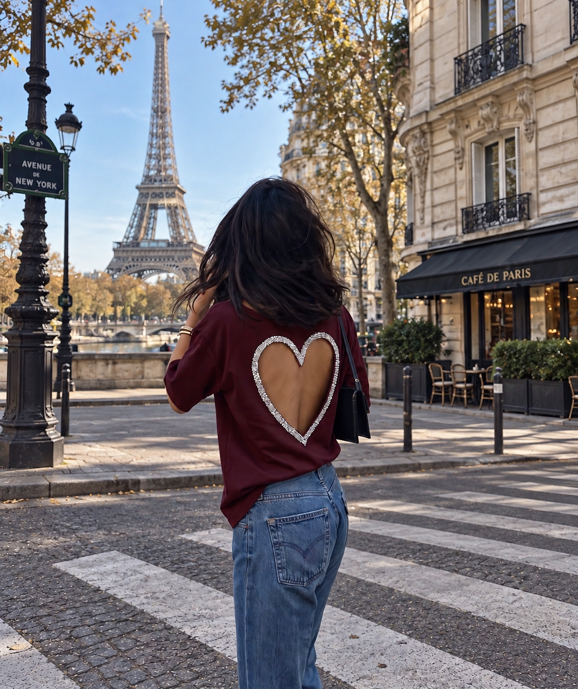 T-shirt Amore - Dos Cœur et Allure Féminine